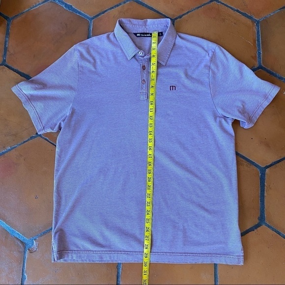 Travis Mathew Polo Shirt Mens XL Short Sleeve Collared Pima Cotton Golf Maroon - Picture 7 of 8